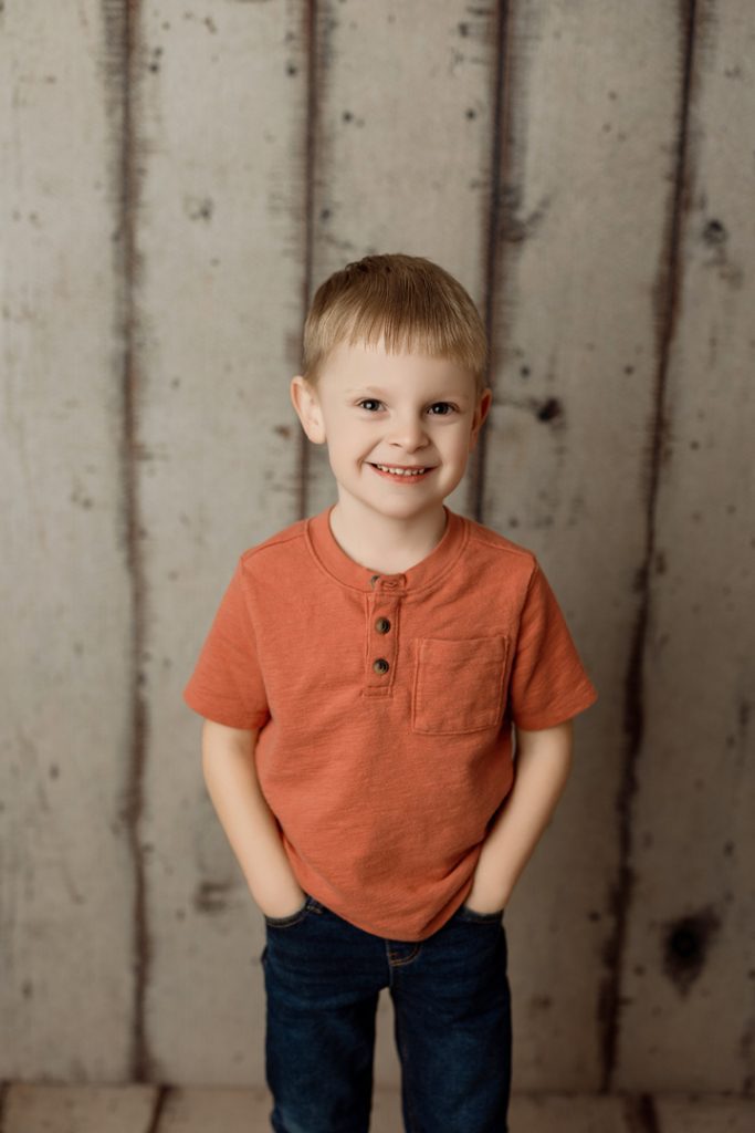 Big brother Camdyn at his brother's newborn session in Cedar Falls, Iowa.